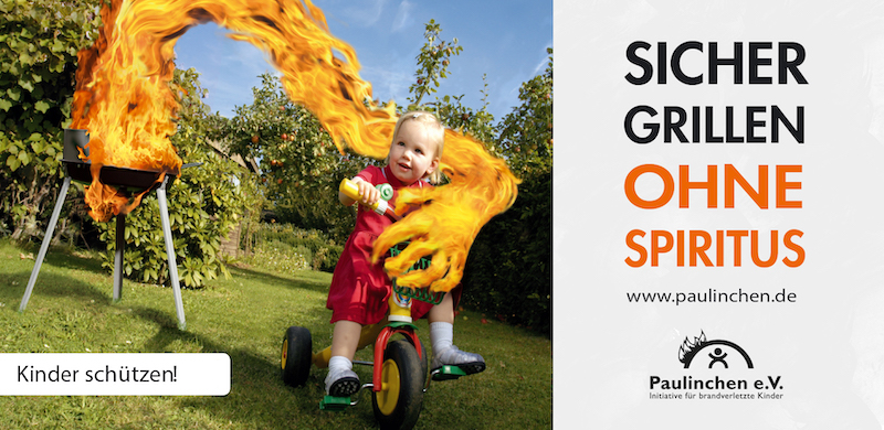 Grillen ja, aber Hände weg vom Spiritus!